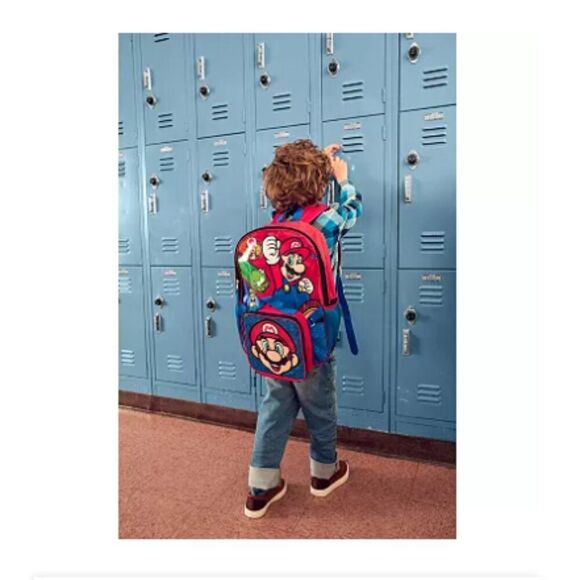 Super Mario 5 pc Backpack Set | Kids School Bag | Lunch Box | - Picture 6 of 6